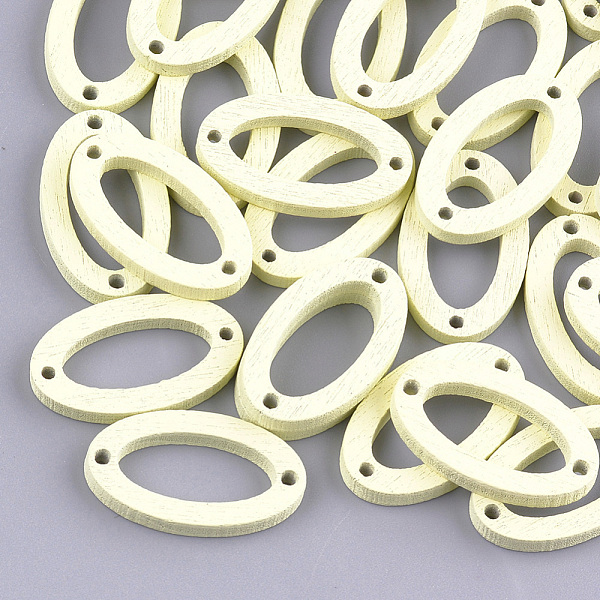 PandaHall Painted Poplar Wood Links, Oval, Light Yellow, 24.5x15x3mm, Hole: 1.4mm Wood Oval Yellow
PandaHall Painted Poplar Wood Links, Oval, Light Yellow, 24.5x15x3mm, Hole: 1.4mm Wood Oval Yellow