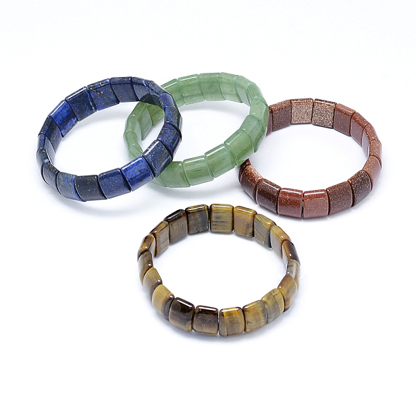 PandaHall Natural & Synthetic Mixed Stone Stretch Bracelets, Rectangle, 2-1/4 inch(58mm), 15mm Mixed Stone
PandaHall Natural & Synthetic Mixed Stone Stretch Bracelets, Rectangle, 2-1/4 inch(58mm), 15mm Mixed Stone