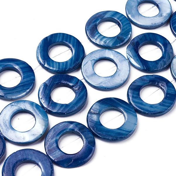 PandaHall Natural FreshWater Shell Bead Frames, Dyed, Donut, Prussian Blue, 24~24.5x4mm, Hole: 1mm, about 15pcs/strand Freshwater Shell...
PandaHall Natural FreshWater Shell Bead Frames, Dyed, Donut, Prussian Blue, 24~24.5x4mm, Hole: 1mm, about 15pcs/strand Freshwater Shell...