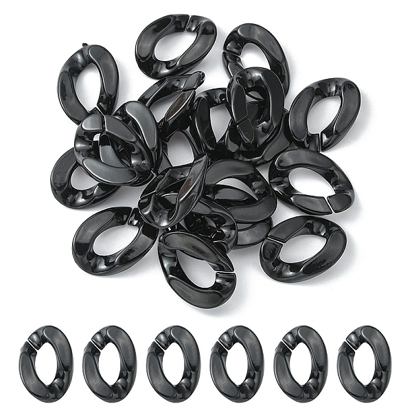 PandaHall Opaque Acrylic Linking Rings, Quick Link Connectors, for Curb Chains Making, Twist, Black, 30x21x6mm, Inner Diameter: 16x8mm...
PandaHall Opaque Acrylic Linking Rings, Quick Link Connectors, for Curb Chains Making, Twist, Black, 30x21x6mm, Inner Diameter: 16x8mm...