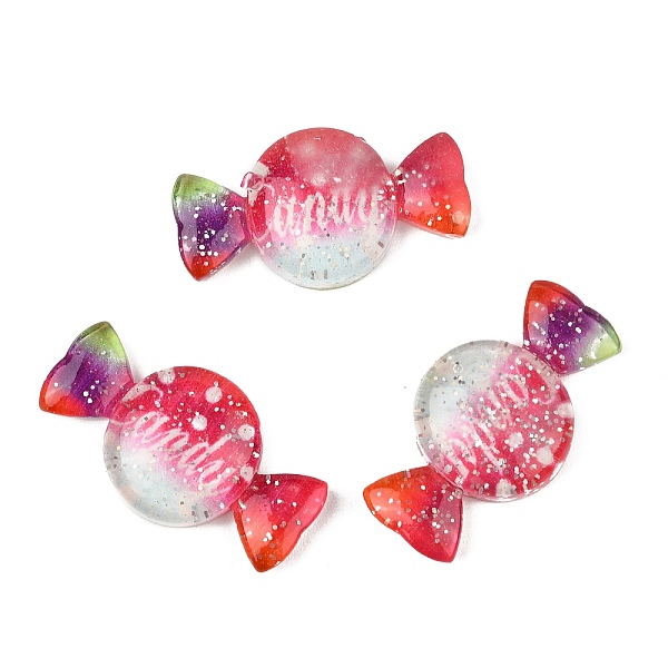 PandaHall Resin Cabochons, with Glitter Powder, Candy with Word Candy, Colorful, 19x35.5x8mm Resin Candy
PandaHall Resin Cabochons, with Glitter Powder, Candy with Word Candy, Colorful, 19x35.5x8mm Resin Candy