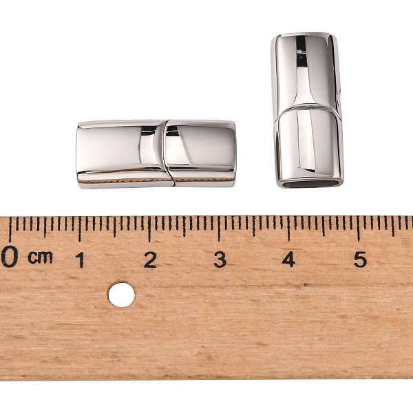 PandaHall 316 Surgical Stainless Steel Magnetic Clasps with Glue-in Ends, Rectangle, Stainless Steel Color, 23x10x6mm, Inner Diameter: 8x4mm...
PandaHall 316 Surgical Stainless Steel Magnetic Clasps with Glue-in Ends, Rectangle, Stainless Steel Color, 23x10x6mm, Inner Diameter: 8x4mm...