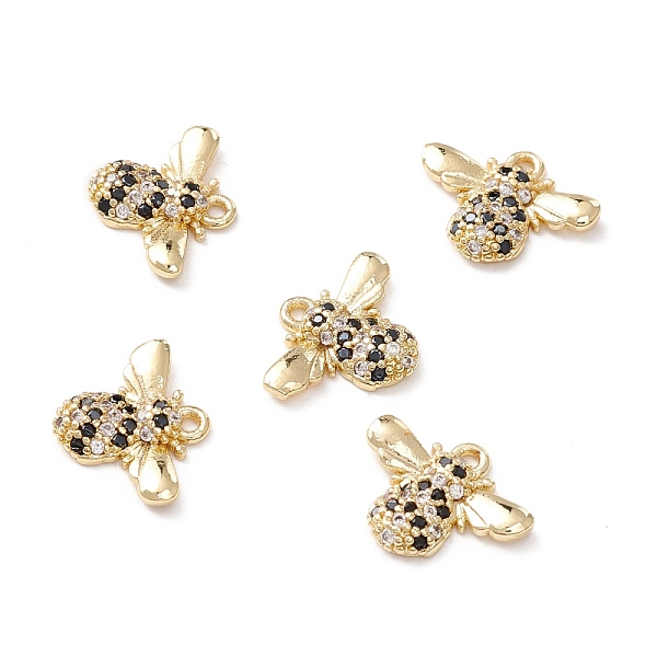 PandaHall Brass Micro Pave Clear & Black Cubic Zirconia Charms, Cadmium Free & Lead Free, Bee, Light Gold, 12x13.5x2.5mm, Hole: 1.2mm...
PandaHall Brass Micro Pave Clear & Black Cubic Zirconia Charms, Cadmium Free & Lead Free, Bee, Light Gold, 12x13.5x2.5mm, Hole: 1.2mm...