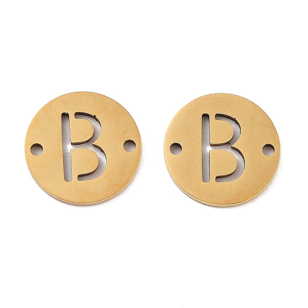 PandaHall Vacuum Plating 201 Stainless Steel Hollow Flat Round Links, Letter Connector Charms, Real 18K Gold Plated, Letter B, 12x1mm, Hole...
PandaHall Vacuum Plating 201 Stainless Steel Hollow Flat Round Links, Letter Connector Charms, Real 18K Gold Plated, Letter B, 12x1mm, Hole...