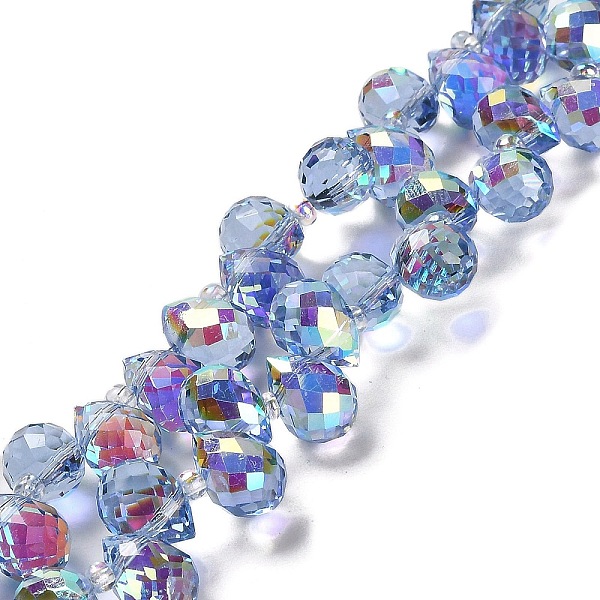 PandaHall Electroplate Glass Beads Strands, Teardrop, Steel Blue, 10~11x8mm, Hole: 1mm, about 96~98pcs/strand, 26.97''~27.17''(68.5~69cm)...
PandaHall Electroplate Glass Beads Strands, Teardrop, Steel Blue, 10~11x8mm, Hole: 1mm, about 96~98pcs/strand, 26.97''~27.17''(68.5~69cm)...