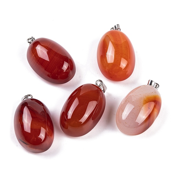 PandaHall Natural Agate Dyed Pendants, Oval Charms with 201 Stainless Steel Snap on Bails, Stainless Steel Color, FireBrick..., Red
PandaHall Natural Agate Dyed Pendants, Oval Charms with 201 Stainless Steel Snap on Bails, Stainless Steel Color, FireBrick..., Red