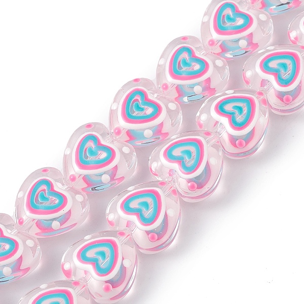 PandaHall Handmade Lampwork Beads Strands, with Enamel, Heart, Hot Pink, 12x12~12.5x6~6.5mm, Hole: 0.7~1mm, about 30pcs/strand, 13.39 inch...
PandaHall Handmade Lampwork Beads Strands, with Enamel, Heart, Hot Pink, 12x12~12.5x6~6.5mm, Hole: 0.7~1mm, about 30pcs/strand, 13.39 inch...
