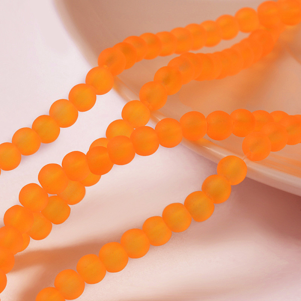 PandaHall Transparent Glass Bead Strands, Frosted, Round, Dark Orange, 4mm, Hole: 1.1~1.6mm, about 200pcs/strand, 31.4 inch Glass Round...
PandaHall Transparent Glass Bead Strands, Frosted, Round, Dark Orange, 4mm, Hole: 1.1~1.6mm, about 200pcs/strand, 31.4 inch Glass Round...