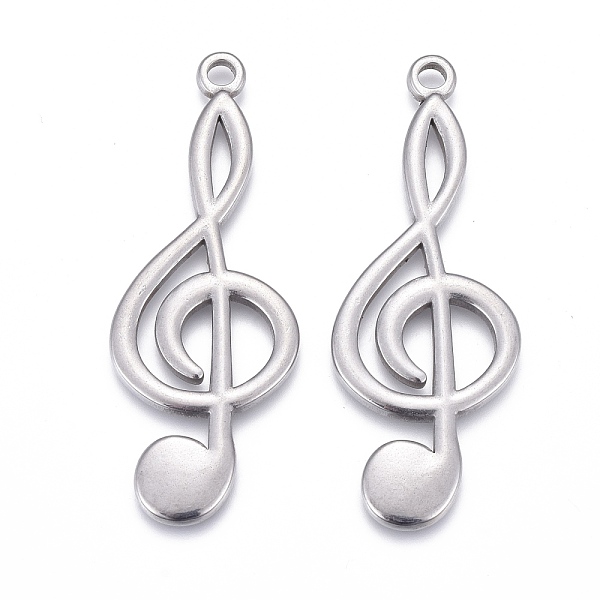 PandaHall 304 Stainless Steel Pendants, Laser Cut, Musical Note, Stainless Steel Color, 44x17x1.5mm, Hole: 2mm 304 Stainless Steel Musical...
PandaHall 304 Stainless Steel Pendants, Laser Cut, Musical Note, Stainless Steel Color, 44x17x1.5mm, Hole: 2mm 304 Stainless Steel Musical...