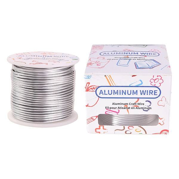 PandaHall Round Aluminum Wire, for Jewelry Making, Platinum, 12 Gauge, 2mm, about 30m/roll Aluminum Round Gray
PandaHall Round Aluminum Wire, for Jewelry Making, Platinum, 12 Gauge, 2mm, about 30m/roll Aluminum Round Gray