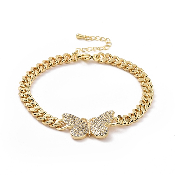 PandaHall Clear Cubic Zirconia Butterfly Link Bracelet, Brass Jewelry for Women, Golden, 7-1/4 inch(18.5cm) Cubic Zirconia
PandaHall Clear Cubic Zirconia Butterfly Link Bracelet, Brass Jewelry for Women, Golden, 7-1/4 inch(18.5cm) Cubic Zirconia