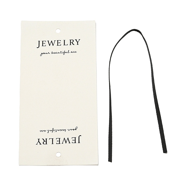 PandaHall Polyester Display Cards, for Jewelry Accessoris Display, Rectangle with Word Jewelry, Old Lace, 13x6.5x0.01cm, Hole: 5mm Polyester...
PandaHall Polyester Display Cards, for Jewelry Accessoris Display, Rectangle with Word Jewelry, Old Lace, 13x6.5x0.01cm, Hole: 5mm Polyester...
