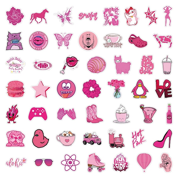 PandaHall 50Pcs PVC Self-Adhesive Cartoon Stickers, Waterpoof Decals for Kid's Art Craft, Mixed Shapes, Hot Pink, 40~60mm Plastic Mixed...
PandaHall 50Pcs PVC Self-Adhesive Cartoon Stickers, Waterpoof Decals for Kid's Art Craft, Mixed Shapes, Hot Pink, 40~60mm Plastic Mixed...
