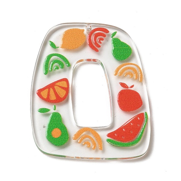 PandaHall Printed Acrylic Pendants, Trapezoid, Colorful, Fruit, 39.5x33x2.5mm, Hole: 1.6mm Acrylic Fruit
PandaHall Printed Acrylic Pendants, Trapezoid, Colorful, Fruit, 39.5x33x2.5mm, Hole: 1.6mm Acrylic Fruit