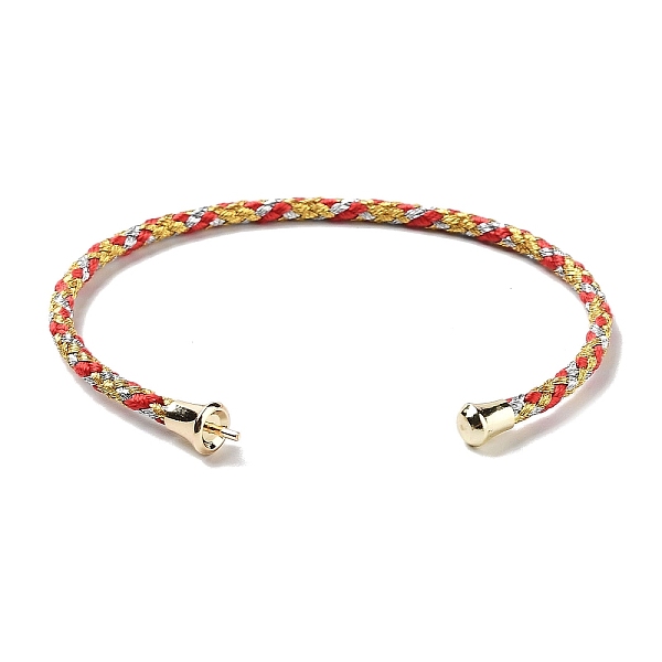 PandaHall Stainless Steel Cuff Bangle Making, with Golden Tone Brass Finding, for Half Drilled Beads, Colorful, Inner Diameter: 1-3/4x2-3/8...
PandaHall Stainless Steel Cuff Bangle Making, with Golden Tone Brass Finding, for Half Drilled Beads, Colorful, Inner Diameter: 1-3/4x2-3/8...