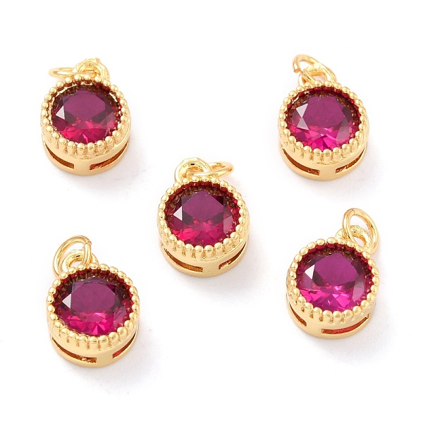 PandaHall Real 18K Gold Plated Brass Inlaid Cubic Zirconia Charms, with Jump Ring, Long-Lasting Plated, Flat Round, Deep Pink, 9.5x7x4mm...
PandaHall Real 18K Gold Plated Brass Inlaid Cubic Zirconia Charms, with Jump Ring, Long-Lasting Plated, Flat Round, Deep Pink, 9.5x7x4mm...