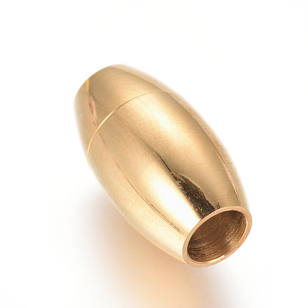 PandaHall 304 Stainless Steel Magnetic Clasps with Glue-in Ends, Ion Plating (IP), Vacuum Plating, Oval, Golden, 17.5x9.5mm, Hole: 5mm 304...
PandaHall 304 Stainless Steel Magnetic Clasps with Glue-in Ends, Ion Plating (IP), Vacuum Plating, Oval, Golden, 17.5x9.5mm, Hole: 5mm 304...