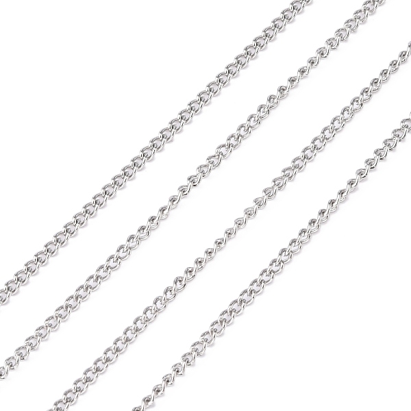 PandaHall 304 Stainless Steel Curb Chains, with Spool, Unwelded, Stainless Steel Color, 2.7x2x0.5mm, about 32.8 Feet(10m)/roll 304 Stainless...
PandaHall 304 Stainless Steel Curb Chains, with Spool, Unwelded, Stainless Steel Color, 2.7x2x0.5mm, about 32.8 Feet(10m)/roll 304 Stainless...