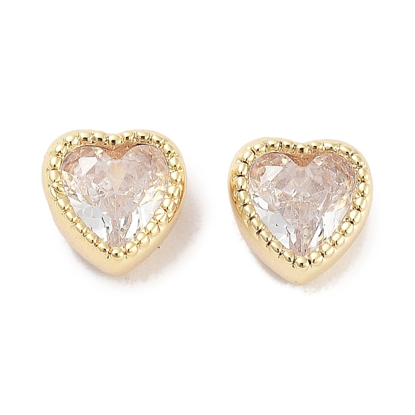 PandaHall Brass with Single Clear Cubic Zirconia Beads, Heart, Real 18K Gold Plated, 6x6x4mm, Hole: 1mm Brass+Cubic Zirconia Heart Clear
PandaHall Brass with Single Clear Cubic Zirconia Beads, Heart, Real 18K Gold Plated, 6x6x4mm, Hole: 1mm Brass+Cubic Zirconia Heart Clear