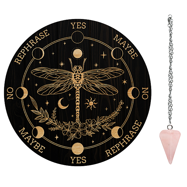 PandaHall AHANDMAKER 7.8" Witch Pendulum Board, Wooden Dowsing Planchette with Rose Quartz Crystal Dowsing Pendulums Witchcraft Divination..., Multicolor
PandaHall AHANDMAKER 7.8" Witch Pendulum Board, Wooden Dowsing Planchette with Rose Quartz Crystal Dowsing Pendulums Witchcraft Divination..., Multicolor