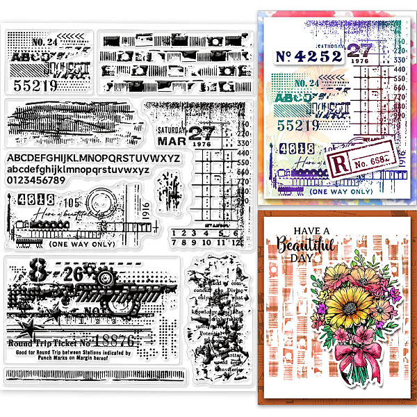 PandaHall GLOBLELAND Vintage Background Clear Stamps for Cards Making Retro Text Background Clear Stamp Seals Transparent Stamps for Photo...
PandaHall GLOBLELAND Vintage Background Clear Stamps for Cards Making Retro Text Background Clear Stamp Seals Transparent Stamps for Photo...