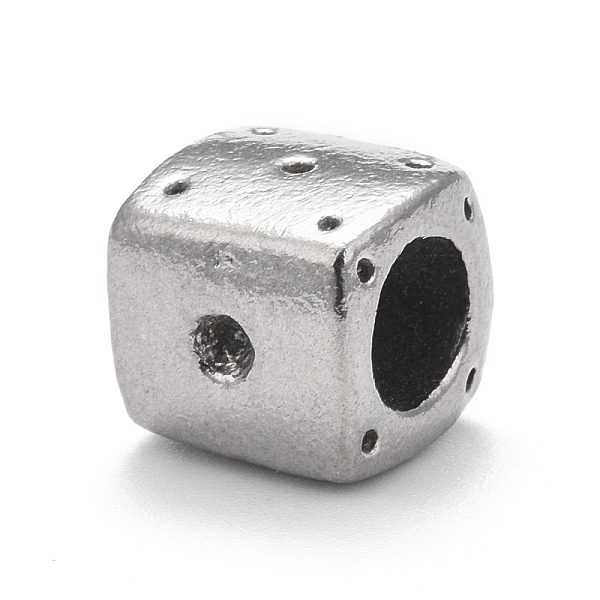 PandaHall 304 Stainless Steel European Beads, Large Hole Beads, Square, Antique Silver, 9x9x9.5mm, Hole: 5.5mm 304 Stainless Steel Square
PandaHall 304 Stainless Steel European Beads, Large Hole Beads, Square, Antique Silver, 9x9x9.5mm, Hole: 5.5mm 304 Stainless Steel Square