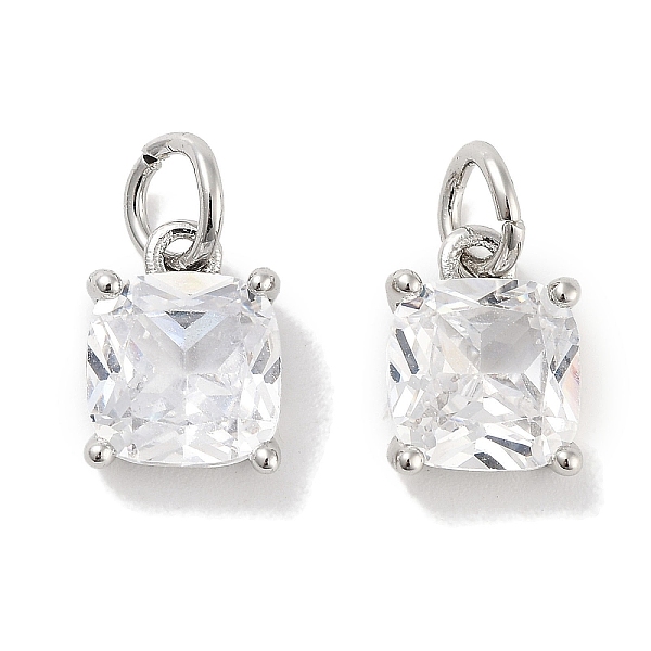 PandaHall Brass Micro Pave Cubic Zirconia Charms, with Jump Ring, Suqare, Platinum, Clear, 9.5x7x3.5mm, Hole: 2.5mm Brass+Cubic Zirconia...
PandaHall Brass Micro Pave Cubic Zirconia Charms, with Jump Ring, Suqare, Platinum, Clear, 9.5x7x3.5mm, Hole: 2.5mm Brass+Cubic Zirconia...