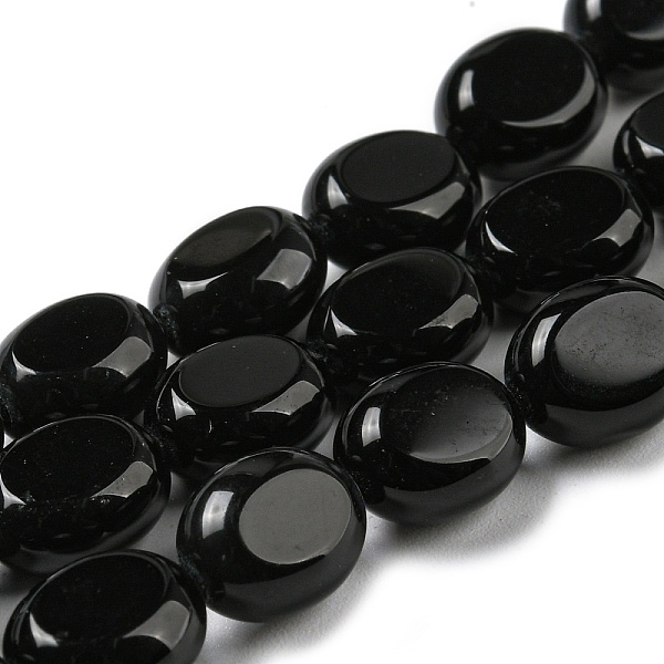 PandaHall Natural Black Onyx(Dyed & Heated) Beads Strands, Flat Oval, 10x8x5.5mm, Hole: 0.8mm, about 39pcs/strand, 15.47''(39.3cm) Black...
PandaHall Natural Black Onyx(Dyed & Heated) Beads Strands, Flat Oval, 10x8x5.5mm, Hole: 0.8mm, about 39pcs/strand, 15.47''(39.3cm) Black...