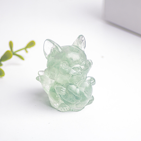 PandaHall Natural Fluorite Fox Display Decorations, Resin Figurine Home Decoration, for Home Feng Shui Ornament, 35x30x40mm Fluorite Fox
PandaHall Natural Fluorite Fox Display Decorations, Resin Figurine Home Decoration, for Home Feng Shui Ornament, 35x30x40mm Fluorite Fox