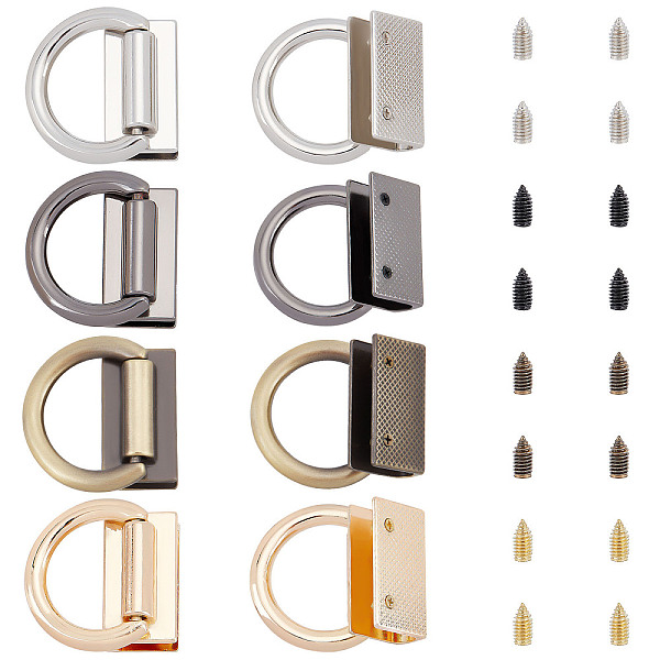 PandaHall SUPERFINDINGS 8 Sets Purse Suspension Clasp 4 Colors D-Ring Metal Buckle with Screws 35x32mm Alloy Purse Strap Connectors Hardware...
PandaHall SUPERFINDINGS 8 Sets Purse Suspension Clasp 4 Colors D-Ring Metal Buckle with Screws 35x32mm Alloy Purse Strap Connectors Hardware...