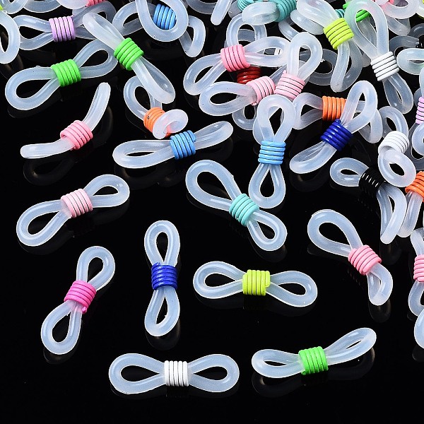 PandaHall Silicone EyeGlass Holders, Eyeglasses Chain Connector, with Spray Painted Iron Findings, Mixed Color, 22x7.5mm Iron Multicolor
PandaHall Silicone EyeGlass Holders, Eyeglasses Chain Connector, with Spray Painted Iron Findings, Mixed Color, 22x7.5mm Iron Multicolor