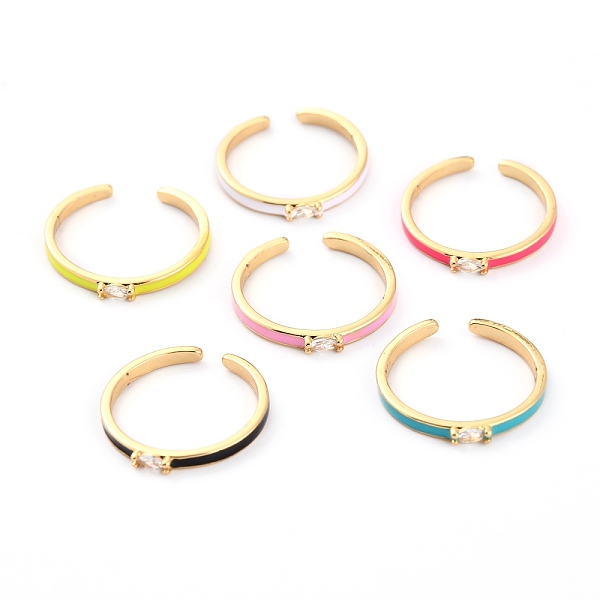 PandaHall Brass Micro Pave Clear Cubic Zirconia Cuff Rings, Open Rings, with Enamel, Horse Eye, Mixed Color, US Size 6, Inner Diameter: 17mm..., Multicolor
PandaHall Brass Micro Pave Clear Cubic Zirconia Cuff Rings, Open Rings, with Enamel, Horse Eye, Mixed Color, US Size 6, Inner Diameter: 17mm..., Multicolor