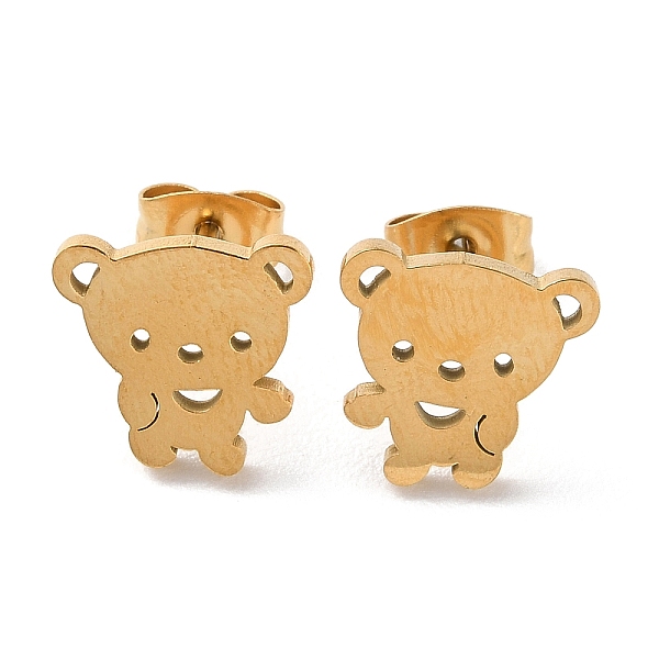 PandaHall 304 Stainless Steel Stud Earrings, Bear, Golden, 10.5x11mm 304 Stainless Steel Bear
PandaHall 304 Stainless Steel Stud Earrings, Bear, Golden, 10.5x11mm 304 Stainless Steel Bear