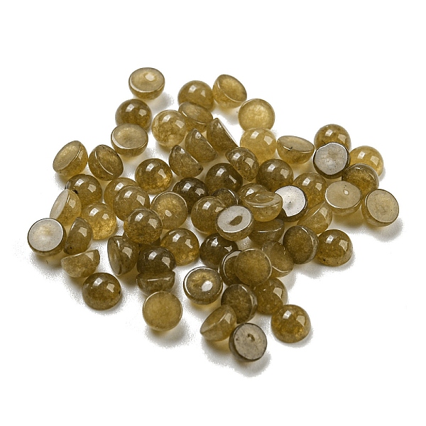 PandaHall Natural White Jade Dyed Cabochons, Half Round, 4x2~2.5mm White Jade Half Round
PandaHall Natural White Jade Dyed Cabochons, Half Round, 4x2~2.5mm White Jade Half Round