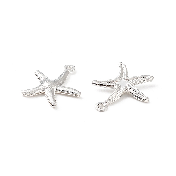 PandaHall 304 Stainless Steel Pendants, Starfish/Sea Stars, Silver, 17.5x15.5x2mm, Hole: 1mm 304 Stainless Steel Starfish
PandaHall 304 Stainless Steel Pendants, Starfish/Sea Stars, Silver, 17.5x15.5x2mm, Hole: 1mm 304 Stainless Steel Starfish