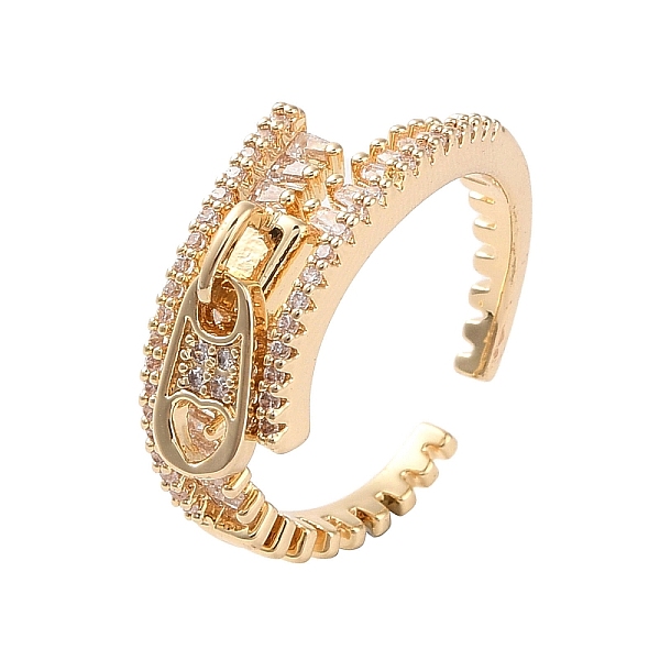 PandaHall Brass Micro Pave Cubic Zirconia Open Cuff Rings, Zipper, Clear, Inner Diameter: 18mm Brass+Cubic Zirconia Others Clear
PandaHall Brass Micro Pave Cubic Zirconia Open Cuff Rings, Zipper, Clear, Inner Diameter: 18mm Brass+Cubic Zirconia Others Clear