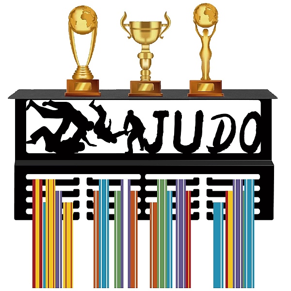 PandaHall Fashion Iron Medal Hanger Holder Display Wall Rack, 4-Line, with Screws, Black, Judo, 400x100x200mm, Hole: 5mm Iron Sports
PandaHall Fashion Iron Medal Hanger Holder Display Wall Rack, 4-Line, with Screws, Black, Judo, 400x100x200mm, Hole: 5mm Iron Sports