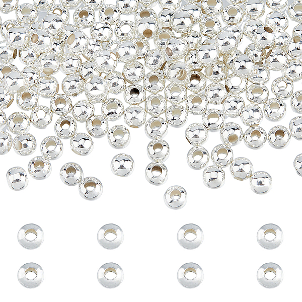PandaHall DICOSMETIC 200Pcs Brass Spacer Beads, Long-Lasting Plated, Round, 925 Sterling Silver Plated, 4x3.5mm, Hole: 1.6mm Brass Round
PandaHall DICOSMETIC 200Pcs Brass Spacer Beads, Long-Lasting Plated, Round, 925 Sterling Silver Plated, 4x3.5mm, Hole: 1.6mm Brass Round