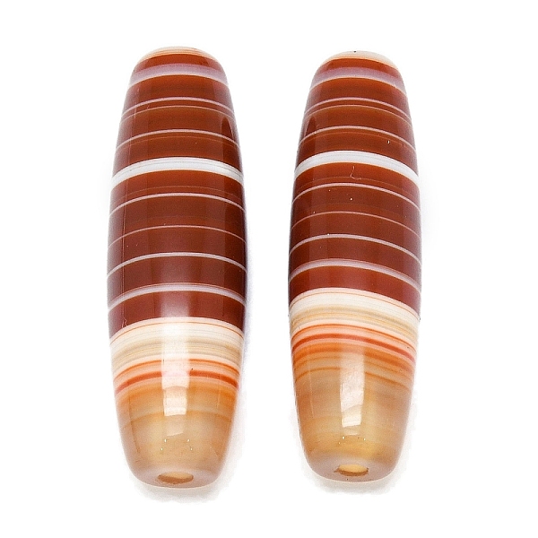 PandaHall Tibetan Style dZi Beads, Natural Agate Beads, Rice, Dyed & Heated, Striped Pattern, 40.5x12.5mm, Hole: 2.6mm Tibetan Agate Rice
PandaHall Tibetan Style dZi Beads, Natural Agate Beads, Rice, Dyed & Heated, Striped Pattern, 40.5x12.5mm, Hole: 2.6mm Tibetan Agate Rice