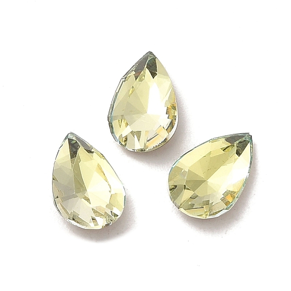 PandaHall Glass Rhinestone Cabochons, Point Back & Back Plated, Faceted, Teardrop, Jonquil, 8x5x2.5mm Glass Rhinestone Teardrop Yellow
PandaHall Glass Rhinestone Cabochons, Point Back & Back Plated, Faceted, Teardrop, Jonquil, 8x5x2.5mm Glass Rhinestone Teardrop Yellow