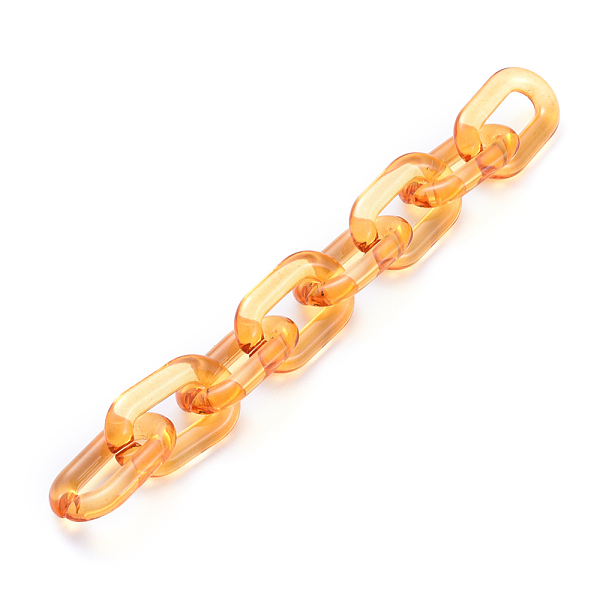 PandaHall Handmade Transparent Acrylic Cable Chains, Oval, Orange, Link: 31x19.5x5mm, about 39.37 inch(1m)/strand Acrylic Orange
PandaHall Handmade Transparent Acrylic Cable Chains, Oval, Orange, Link: 31x19.5x5mm, about 39.37 inch(1m)/strand Acrylic Orange