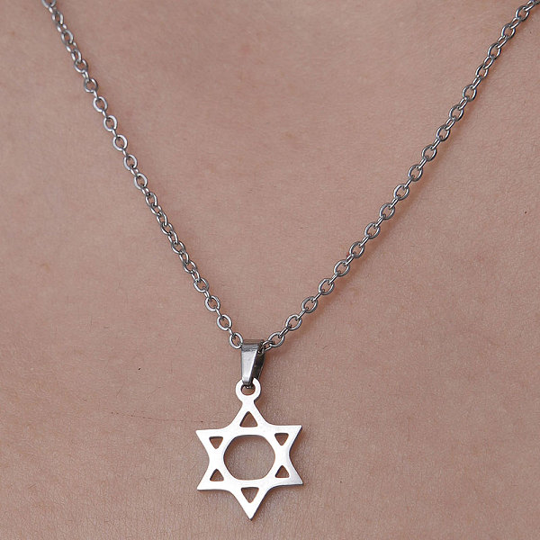 PandaHall 201 Stainless Steel Star of David Pendant Necklace, Stainless Steel Color, 17.72 inch(45cm) 201 Stainless Steel Star of David
PandaHall 201 Stainless Steel Star of David Pendant Necklace, Stainless Steel Color, 17.72 inch(45cm) 201 Stainless Steel Star of David