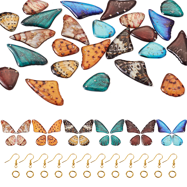 PandaHall DIY Butterfly Wing Earring Making Kit, Including Epoxy Resin Pendants, Brass Earring Hooks & Jump Rings, Mixed Color, 74Pcs/box..., Multicolor
PandaHall DIY Butterfly Wing Earring Making Kit, Including Epoxy Resin Pendants, Brass Earring Hooks & Jump Rings, Mixed Color, 74Pcs/box..., Multicolor