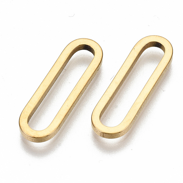 PandaHall 201 Stainless Steel Linking Rings, Laser Cut, Oval, Golden, 20x6x1.5mm, Inner Diameter: 17x3mm 201 Stainless Steel Oval
PandaHall 201 Stainless Steel Linking Rings, Laser Cut, Oval, Golden, 20x6x1.5mm, Inner Diameter: 17x3mm 201 Stainless Steel Oval