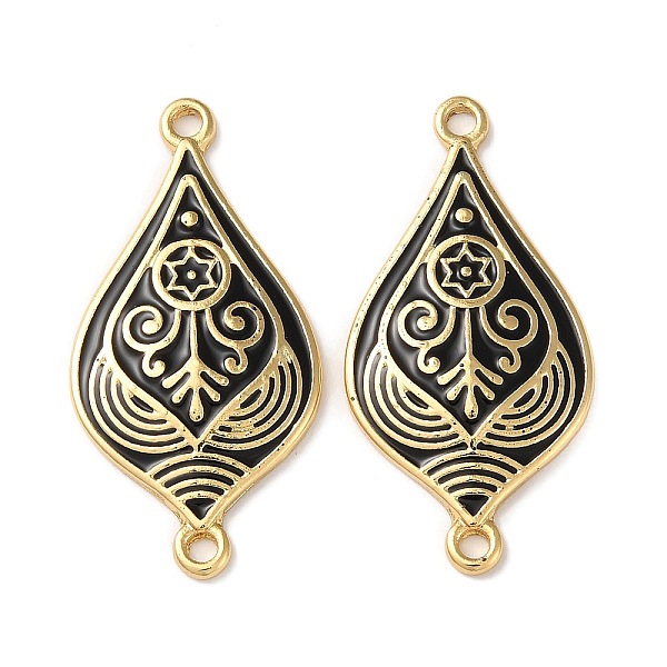 PandaHall Rack Plating Brass Connector Charms, with Enamel, Long-Lasting Plated, Lead Free & Cadmium Free, Real 18K Gold Plated, Teardrop..., Black
PandaHall Rack Plating Brass Connector Charms, with Enamel, Long-Lasting Plated, Lead Free & Cadmium Free, Real 18K Gold Plated, Teardrop..., Black