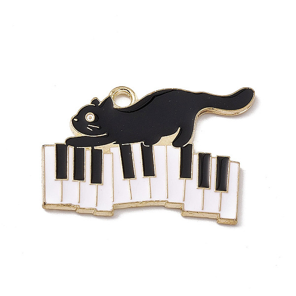 PandaHall Music Theme Charm, Alloy Enamel Pendants, Cat with Piano, Golden, White, 20x28x1.2mm, Hole: 2mm Alloy+Enamel Cat Shape White
PandaHall Music Theme Charm, Alloy Enamel Pendants, Cat with Piano, Golden, White, 20x28x1.2mm, Hole: 2mm Alloy+Enamel Cat Shape White