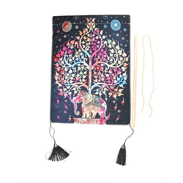 PandaHall Colorful Elephant Polyester Wall Hanging Tapestry, Vertical Tree of Life Pattern Tapestry, for Home Decoration, Rectangle..., Pink
PandaHall Colorful Elephant Polyester Wall Hanging Tapestry, Vertical Tree of Life Pattern Tapestry, for Home Decoration, Rectangle..., Pink