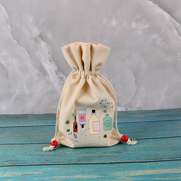 PandaHall Printed Rectangle Cotton Storage Bags, Drawstring Pouches Packaging Bag, Bottle, 23x15cm Cloth Bottle
PandaHall Printed Rectangle Cotton Storage Bags, Drawstring Pouches Packaging Bag, Bottle, 23x15cm Cloth Bottle