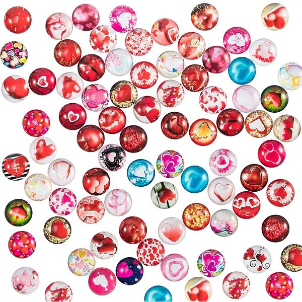 PandaHall 140pcs 70 Styles Heart Pattern Glass Cabochons 12mm Half Round Dome Cabochons Mosaic Printed Picture Tile for Valentine's Day..., Multicolor
PandaHall 140pcs 70 Styles Heart Pattern Glass Cabochons 12mm Half Round Dome Cabochons Mosaic Printed Picture Tile for Valentine's Day..., Multicolor