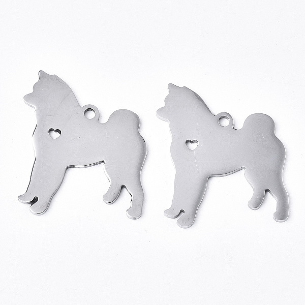 PandaHall 304 Stainless Steel Pendants, Laser Cut, Dog, Stainless Steel Color, 30x25x1.5mm, Hole: 2mm 304 Stainless Steel Dog
PandaHall 304 Stainless Steel Pendants, Laser Cut, Dog, Stainless Steel Color, 30x25x1.5mm, Hole: 2mm 304 Stainless Steel Dog